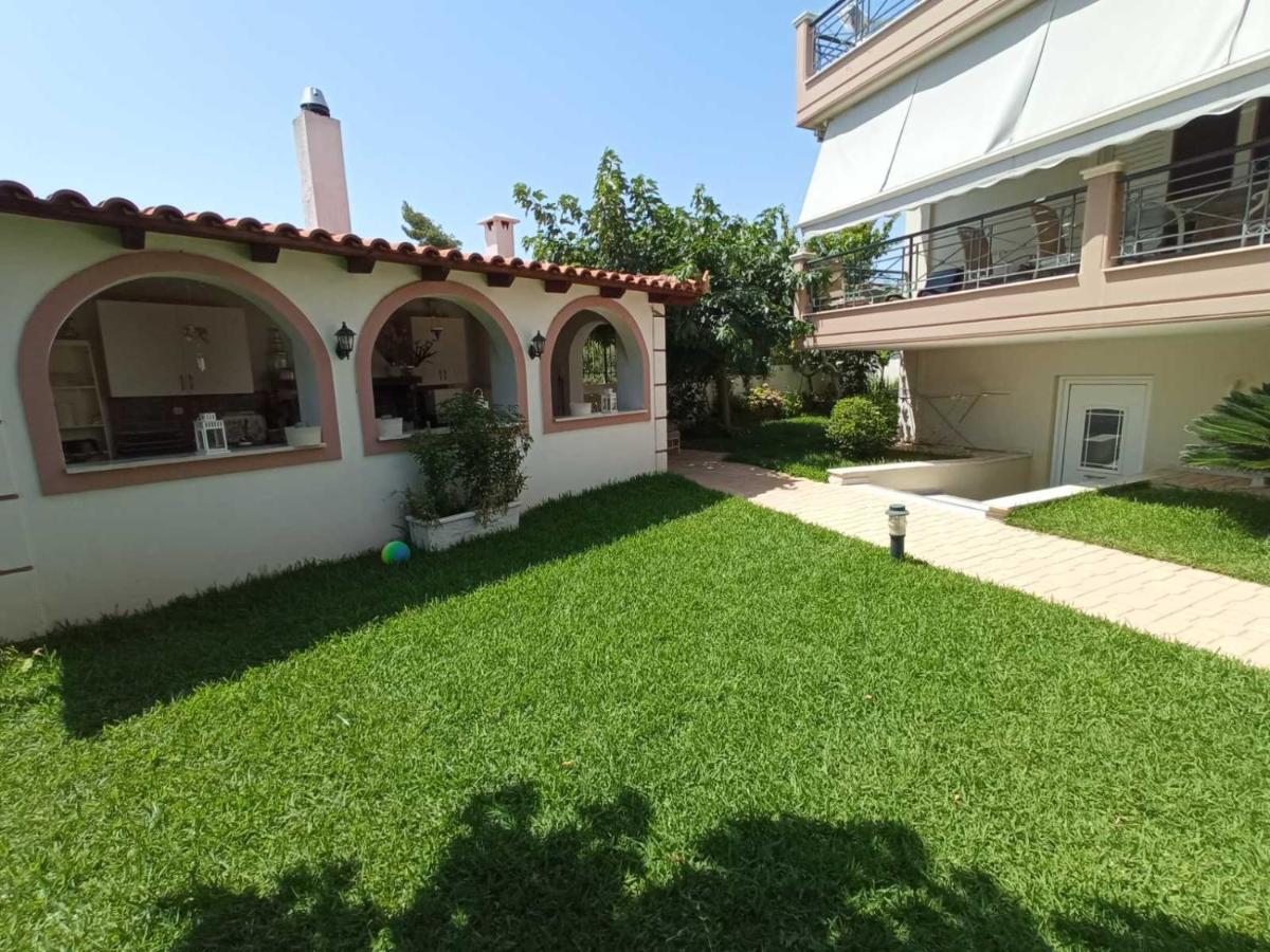 Апартаменти Flat With Garden Near Sea, Port And Airport Артеміда Екстер'єр фото